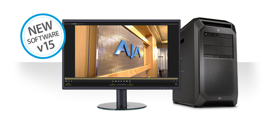 AJA Releases Desktop Software v15 for KONA, Io and T-TAP